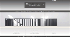 Desktop Screenshot of haag-immobilien.ch